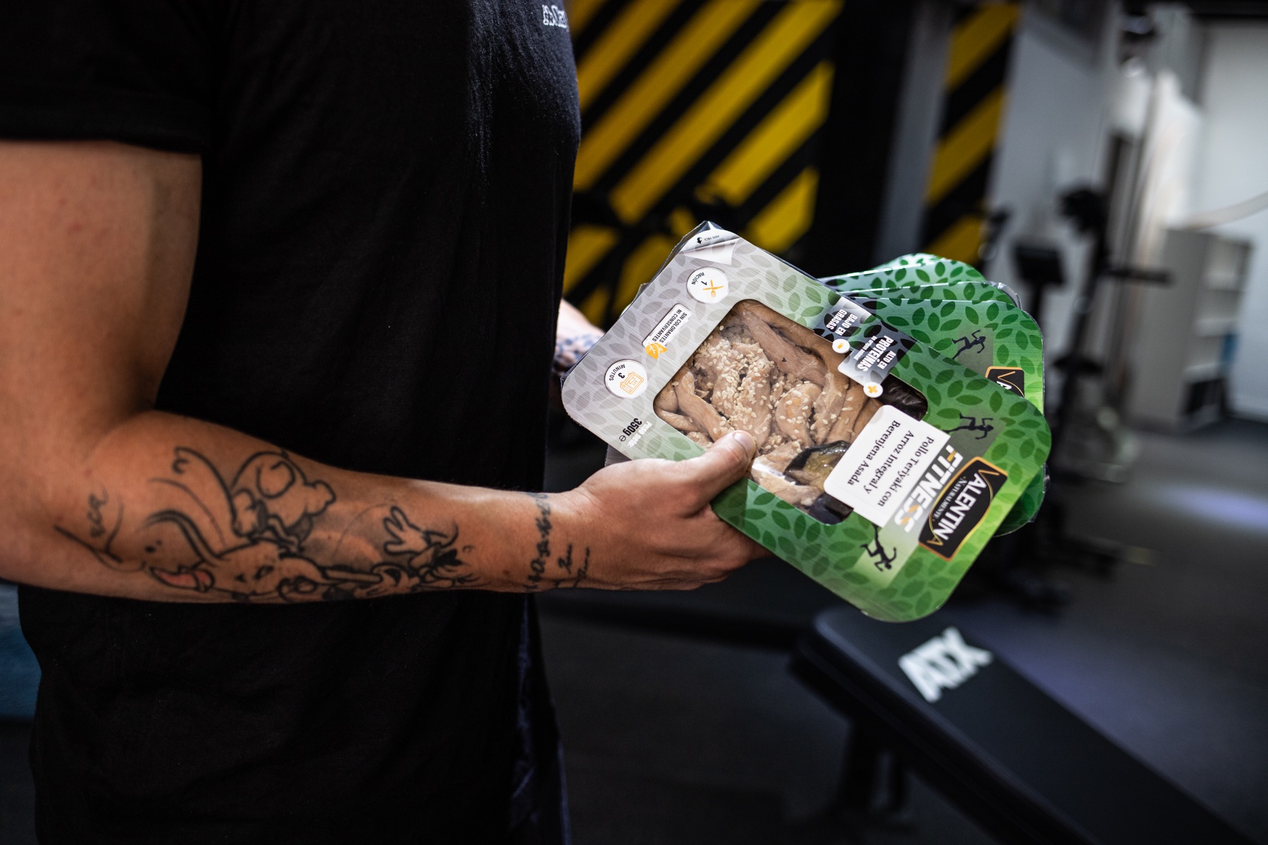 Plato Valentina Fitness recién sacado de la nevera
